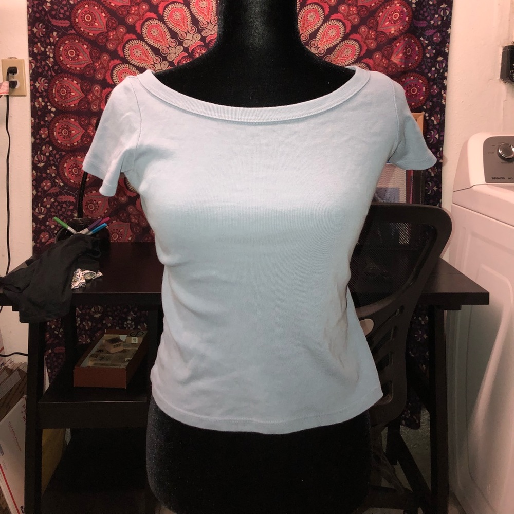 Blue brandy top